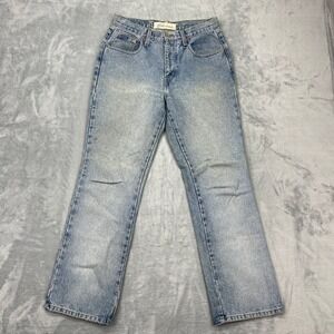 Express Bleus Jeans Women's 5/6S Blue Denim Light Wash Bootcut Jeans Made In USA